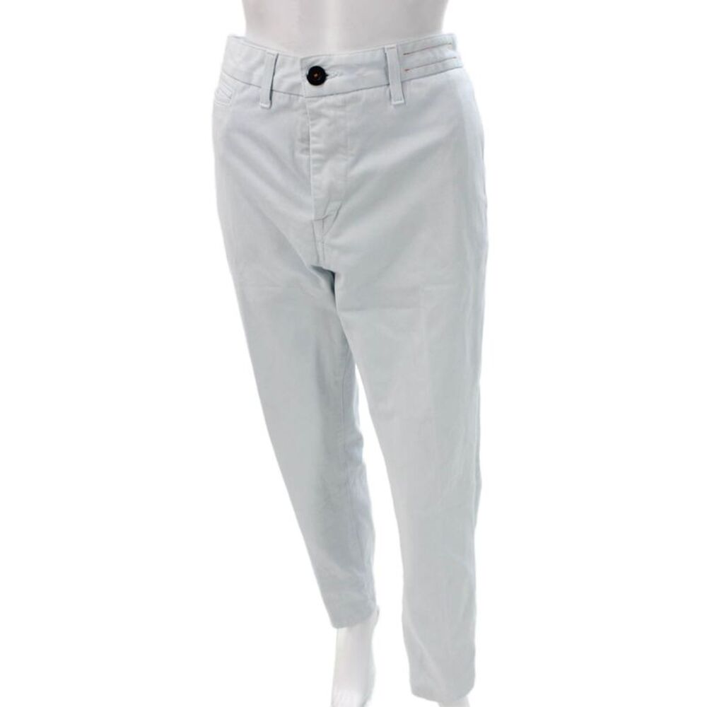 Pants Mens Chino Pants Blue Cotton Size 32